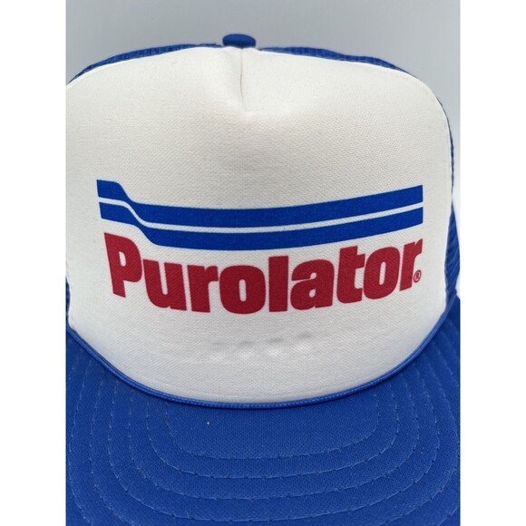 Vintage VTG Purolator Speedway Snap Back Mesh Truckers Cap New NWOT RARE! - Picture 2 of 6